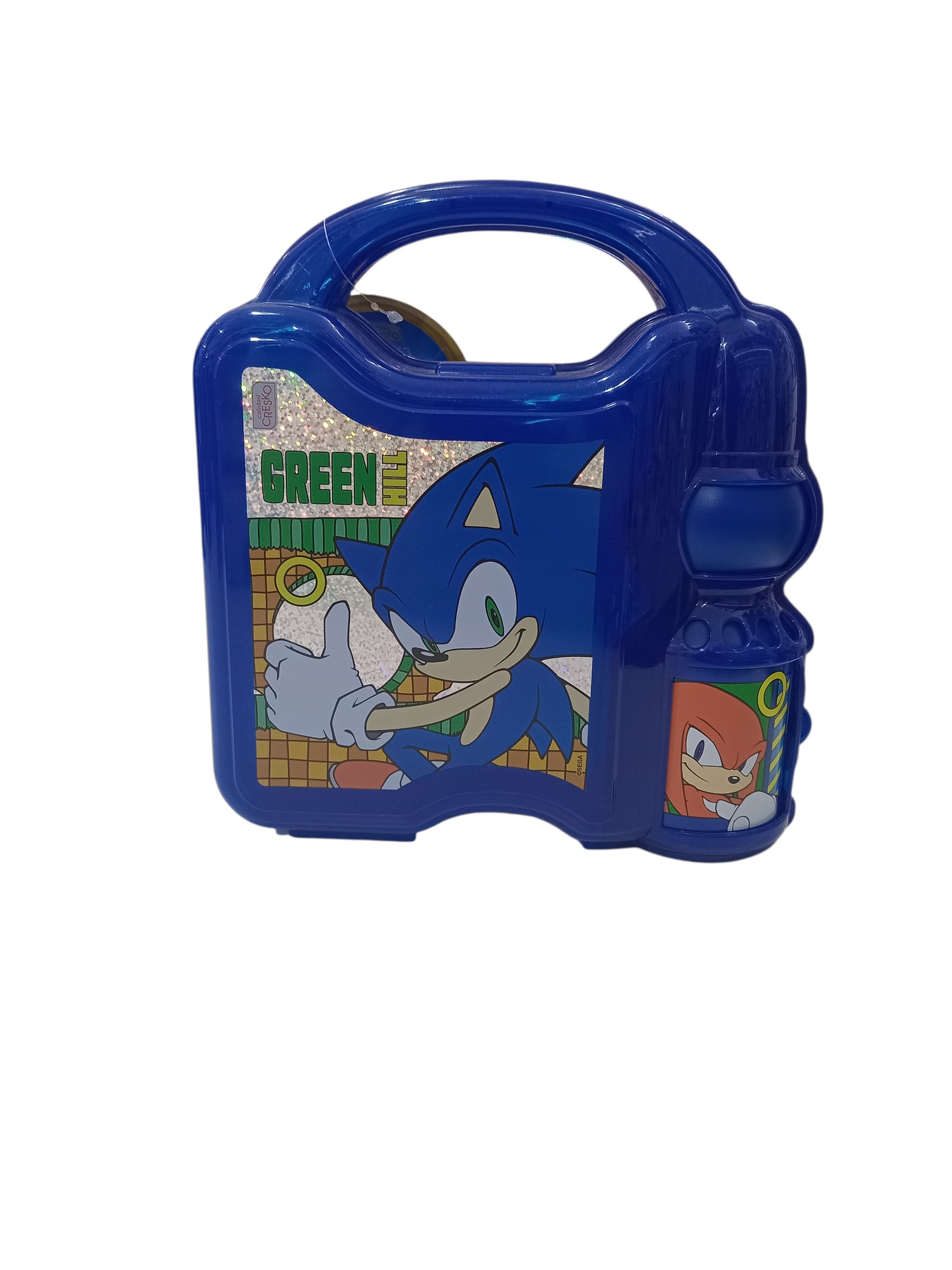 Lonchera con botella plástica