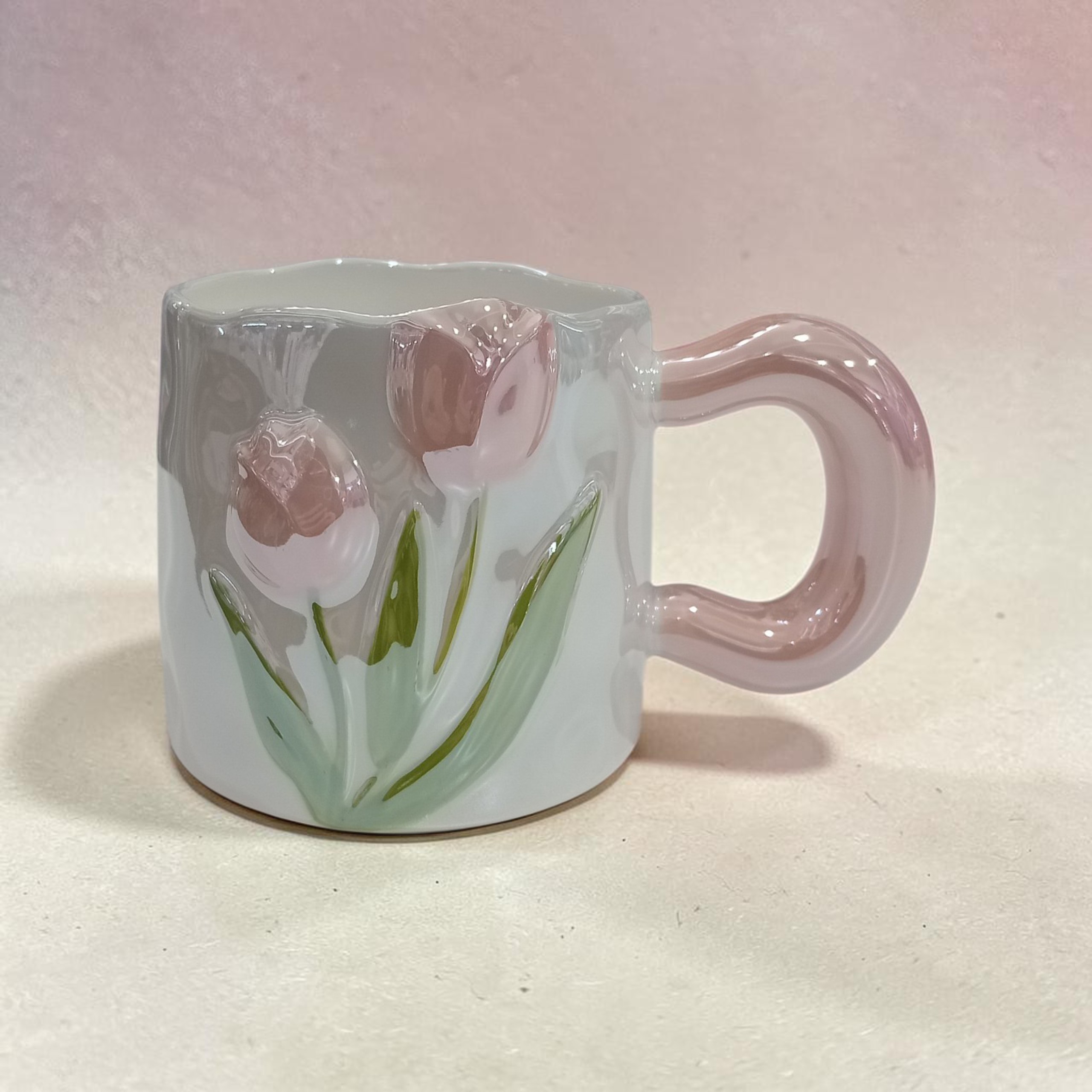 Taza de cerámica Flor