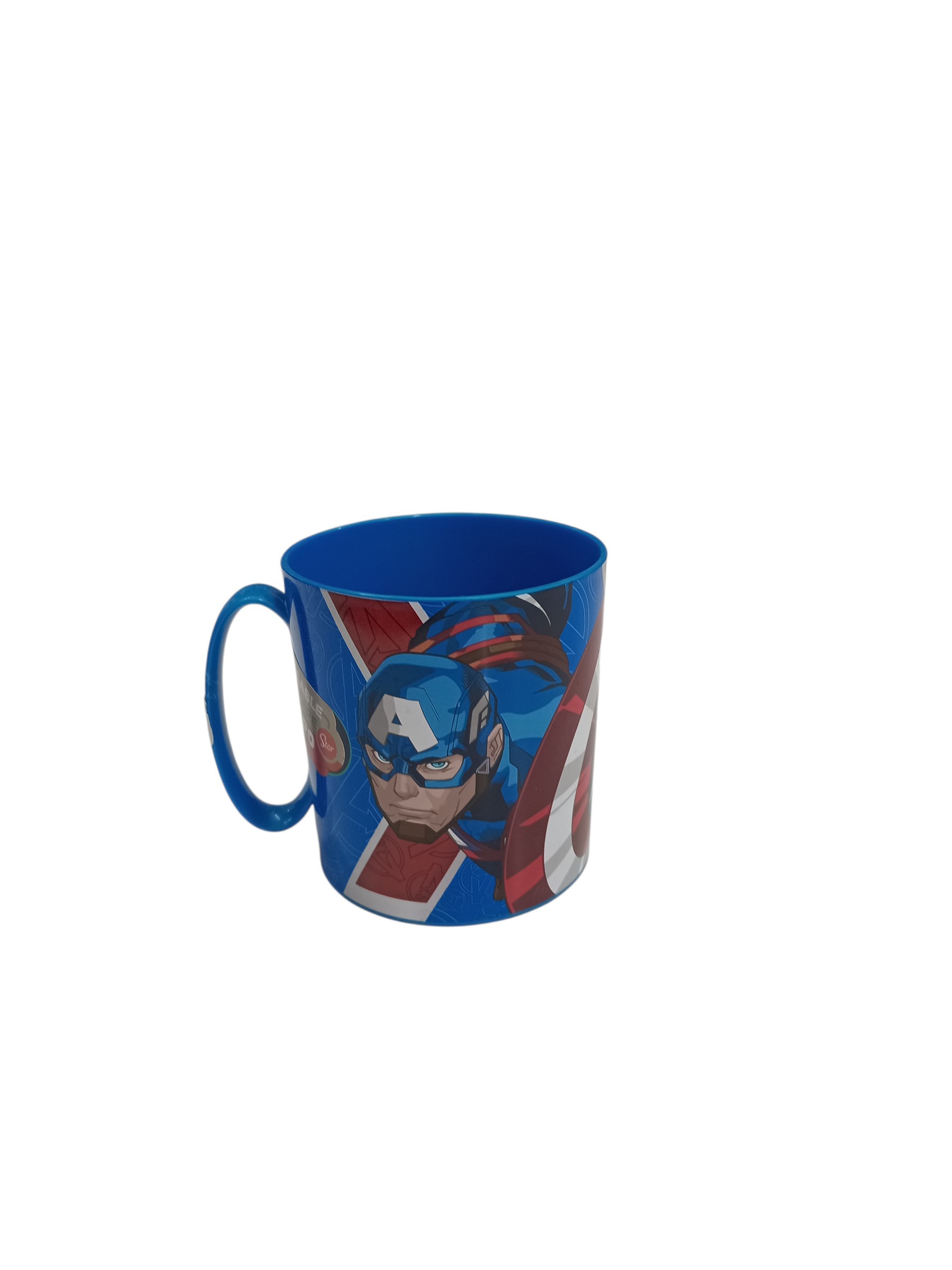 Taza plástica del Capitán américa