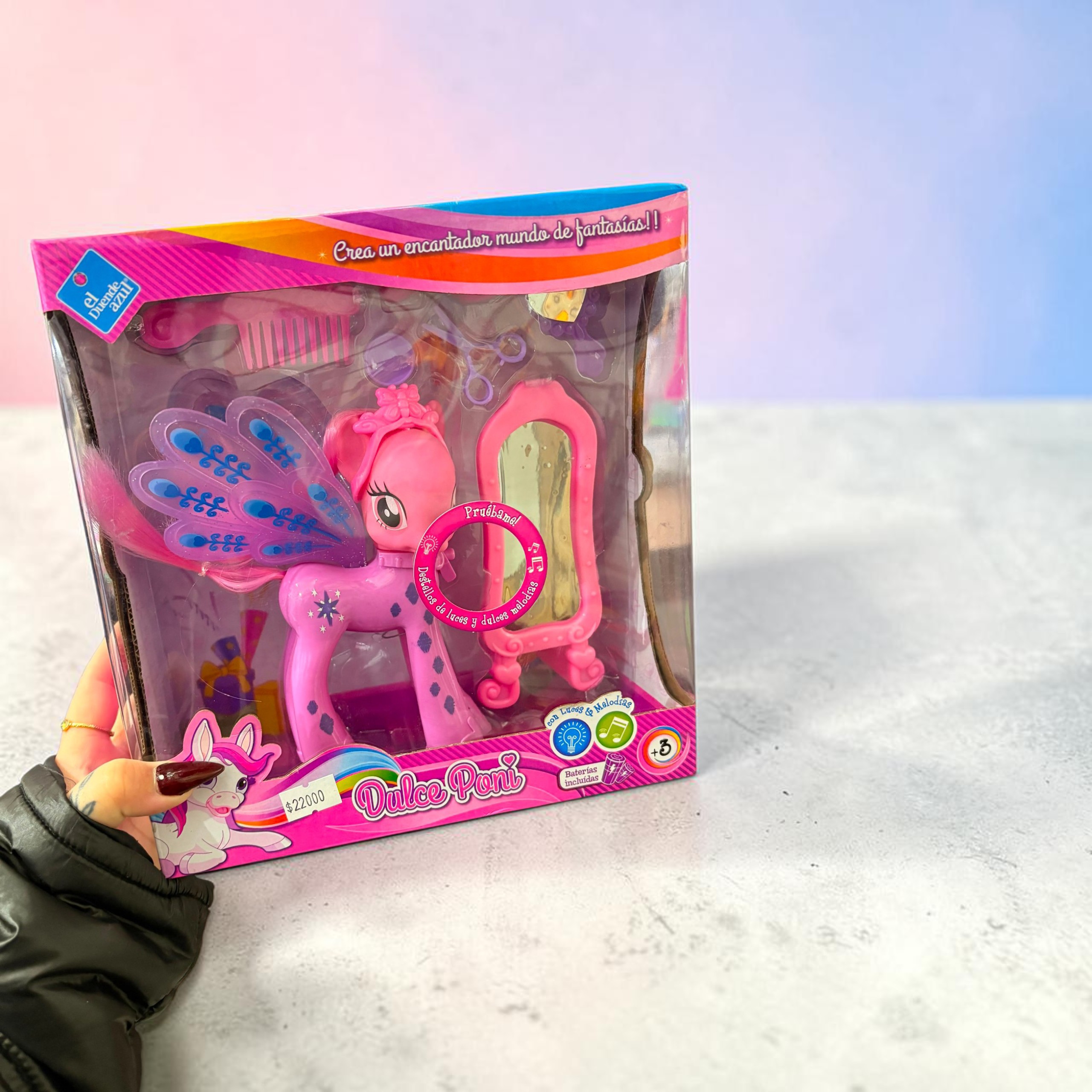 Poni rosa