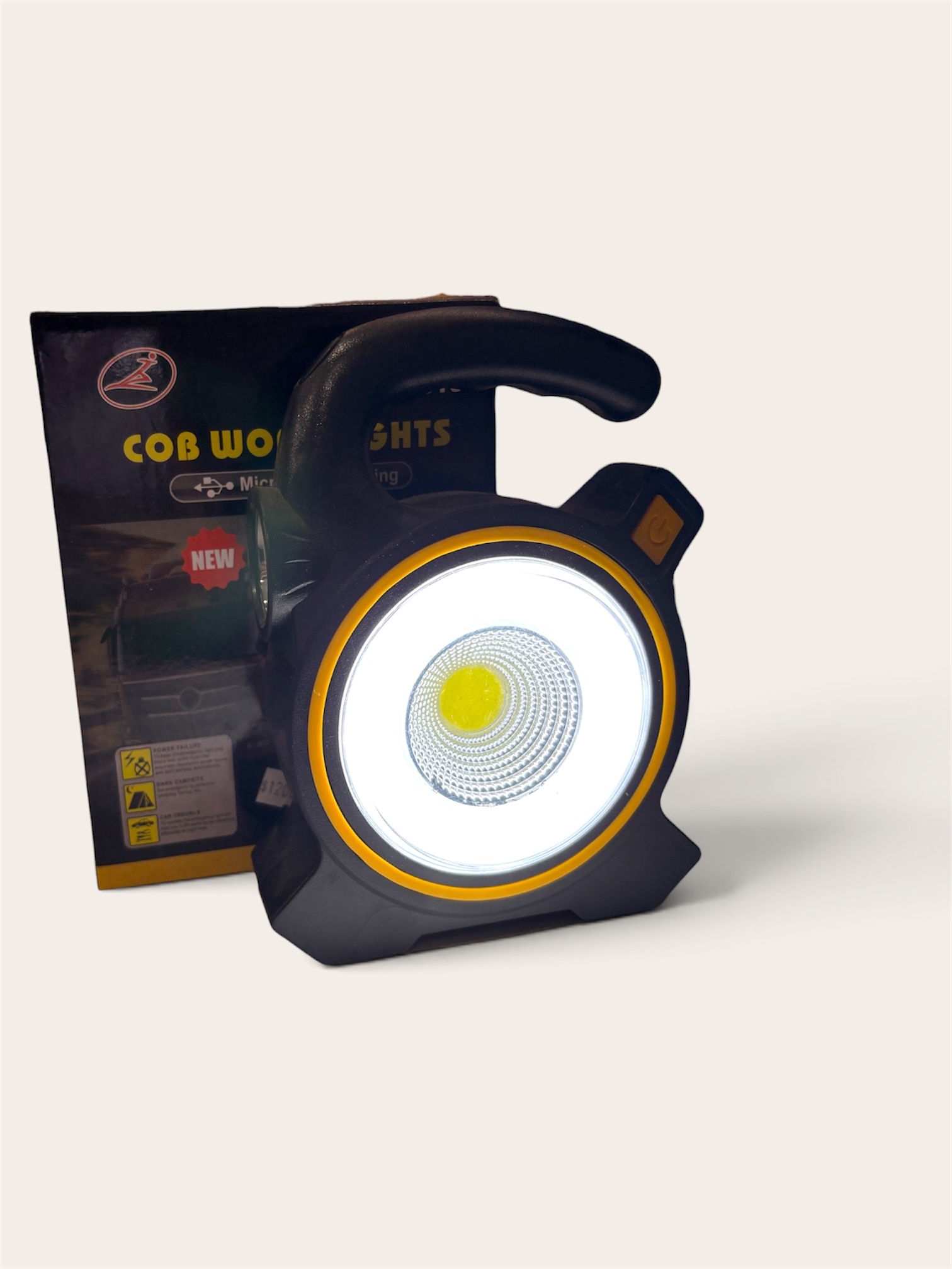 Linterna para auto/camping/cortes de luz