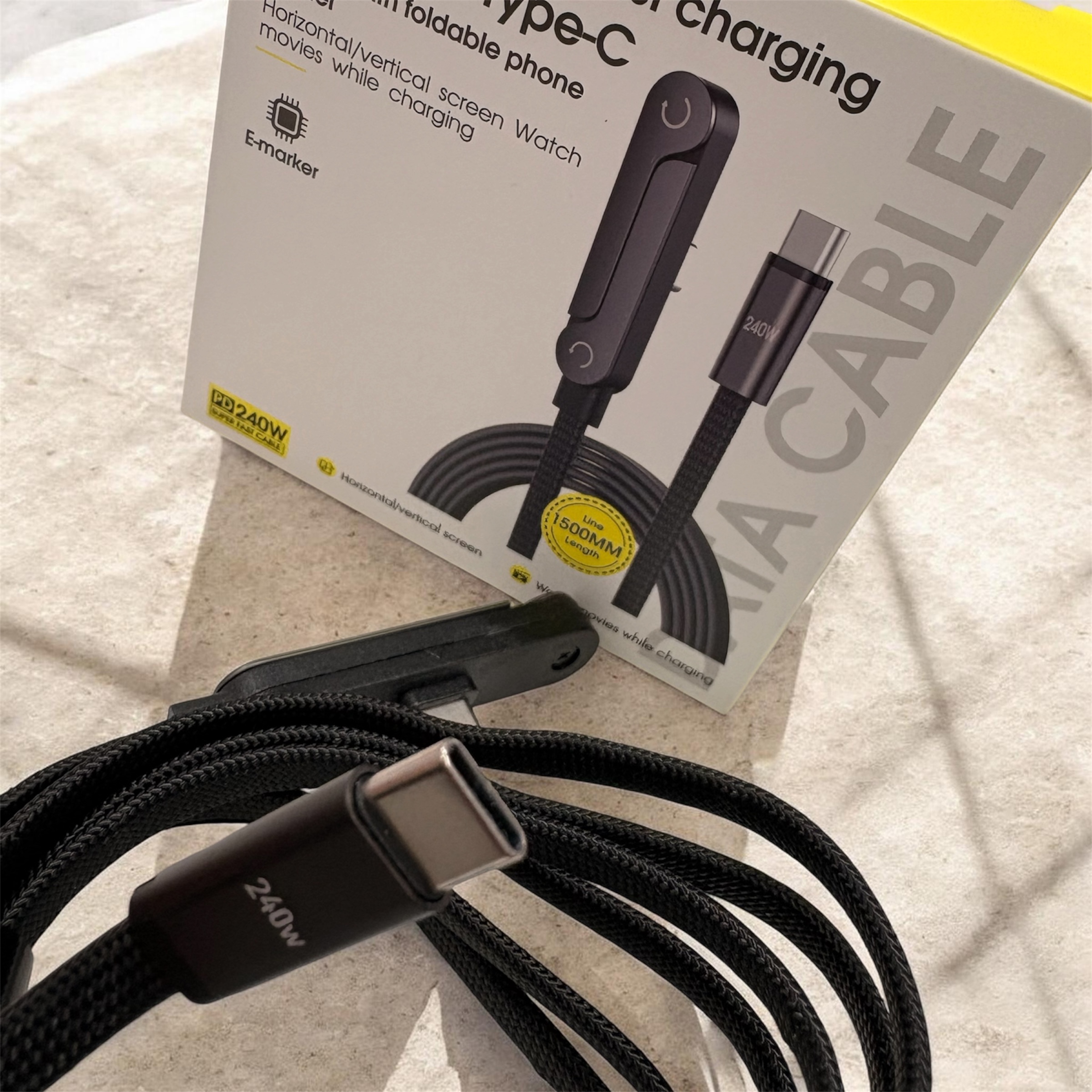 Cable usb de ficha tipo C