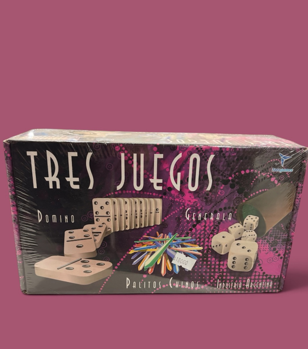 Domino 3 juegos: Generala, palitos chinos y domino